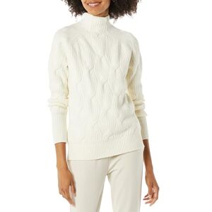 Amazon Essentials Damen Soft Touch Trichterkragen Zopfpullover Elfenbein, Größe L Amazon Essentials Damen Soft Touch Trichterkragen Zopfpullover Elfenbein, Größe L