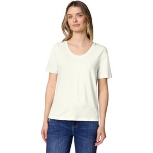 Street One Damen Basic T-Shirt mit gerundetem V-Neck Street One Damen Basic T-Shirt mit gerundetem V-Neck
