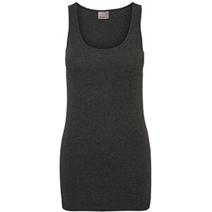 VERO MODA Damen VMMAXI My Soft Long Tank NOOS Top, Grau (Dark Grey Melange), 40 (Herstellergröße: L) VERO MODA Damen VMMAXI My Soft Long Tank NOOS Top, Grau (Dark Grey Melange), 40 (Herstellergröße: L)