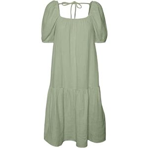 VERO MODA Damen Vmnatali Nia 2/4 Blk Dress WVN Kleid, Reseda, S EU VERO MODA Damen Vmnatali Nia 2/4 Blk Dress WVN Kleid, Reseda, S EU