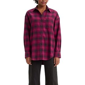 Levi's Damen Nola Oversized Shirt Hemd,Lina Plaid Boysenberry,S Levi's Damen Nola Oversized Shirt Hemd,Lina Plaid Boysenberry,S