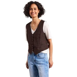 Street One Damen Weste mit V-Neck und Knöpfen aus Leinen Street One Damen Weste mit V-Neck und Knöpfen aus Leinen