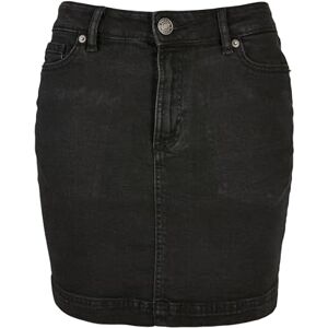 Urban Classics Damen Dames Organic Stretch Denim Mini Rok Rock, Black Washed, 30 EU Urban Classics Damen Dames Organic Stretch Denim Mini Rok Rock, Black Washed, 30 EU