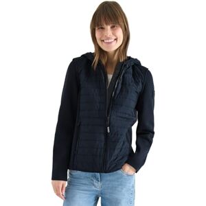 Cecil Jacke mit Strukturmix und Kapuze blue navy XL Cecil Jacke mit Strukturmix und Kapuze blue navy XL