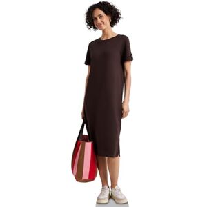 Street One Damen Midi-Kleid mit Rundhals und Knöpfen Street One Damen Midi-Kleid mit Rundhals und Knöpfen
