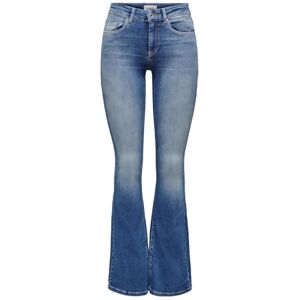 ONLY Damen Onlblush Life Mid Flared Bb Rea1319 Noos Jeans, Medium Blue Denim, S 30L EU ONLY Damen Onlblush Life Mid Flared Bb Rea1319 Noos Jeans, Medium Blue Denim, S 30L EU