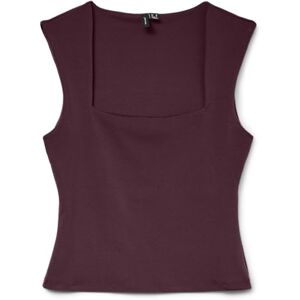 VERO MODA Damen Vmmillion Sl Square Neck Top JRS Noos, Winetasting, M VERO MODA Damen Vmmillion Sl Square Neck Top JRS Noos, Winetasting, M
