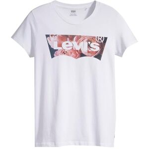 Levi's Damen The Perfect Tee T-Shirt,Housemark Photo Fill White,XS Levi's Damen The Perfect Tee T-Shirt,Housemark Photo Fill White,XS