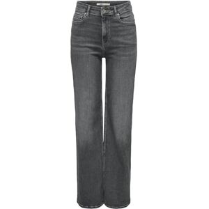 ONLY Damen Onlluna Hw Wide DNM Diabox Jeans, Medium Grey Denim, 27W x 32L ONLY Damen Onlluna Hw Wide DNM Diabox Jeans, Medium Grey Denim, 27W x 32L