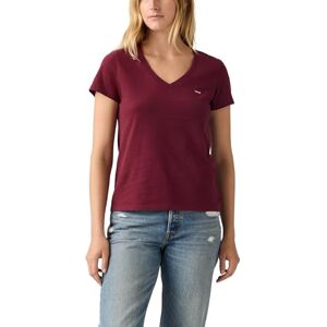 Levi's Perfect Vneck Tawny Port Cotton Levi's Perfect Vneck Tawny Port Cotton