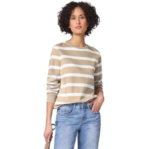 Street One Gestreiftes Sweatshirt Cotton beige 36 Street One Gestreiftes Sweatshirt Cotton beige 36