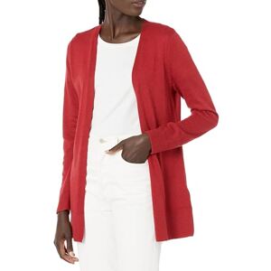 Amazon Essentials Damen Leichte Strickjacke ohne Knöpfe (in Übergröße erhältlich), Dunkelrot, XS Amazon Essentials Damen Leichte Strickjacke ohne Knöpfe (in Übergröße erhältlich), Dunkelrot, XS