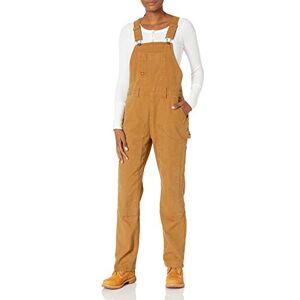 Dickies Damen Latzhose mit Zwei Vorderseiten Overalls, Gespülte braune Ente, X-Small Dickies Damen Latzhose mit Zwei Vorderseiten Overalls, Gespülte braune Ente, X-Small