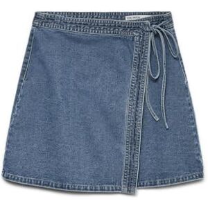 VERO MODA Vmliza Mr Short Denim Wrap Skirt Ga Noos VERO MODA Vmliza Mr Short Denim Wrap Skirt Ga Noos