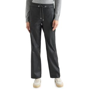 Cecil Beschichtete Wide Leg Hose Black M Cecil Beschichtete Wide Leg Hose Black M
