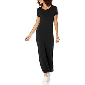 Amazon Essentials Damen Maxikleid Kurzarm Schwarz X-Large Amazon Essentials Damen Maxikleid Kurzarm Schwarz X-Large
