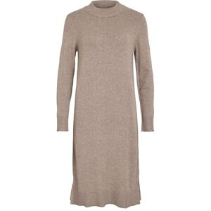 Vila Damen Viril Crew Neck L/S Midi Dress-Noos Kleid, Falcon,M Vila Damen Viril Crew Neck L/S Midi Dress-Noos Kleid, Falcon,M