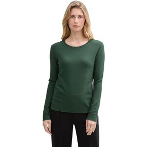 TOM TAILOR Damen Strickpullover mit Rundhals, 30024 Explorer Green, M TOM TAILOR Damen Strickpullover mit Rundhals, 30024 Explorer Green, M