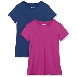 Amazon Essentials Damen Schnelltrocknendes Kurzärmliges Sport-T-Shirt aus Tech Stretch mit Rundhalsausschnitt, 2er-Pack, Blau/Orchideenviolett, S Amazon Essentials Damen Schnelltrocknendes Kurzärmliges Sport-T-Shirt aus Tech Stretch mit Rundhalsausschnitt, 2er-Pack, Blau/Orchideenviolett, S