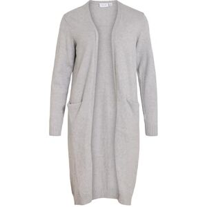 Vila Clothes Damen Strickjacke VIRIL L/S Long Knit Cardigan NOOS 14042770, Einfarbig, Gr. 42 (Herstellergröße: XL), Grau (Light Grey Melange) Vila Clothes Damen Strickjacke VIRIL L/S Long Knit Cardigan NOOS 14042770, Einfarbig, Gr. 42 (Herstellergröße: XL), Grau (Light Grey Melange)