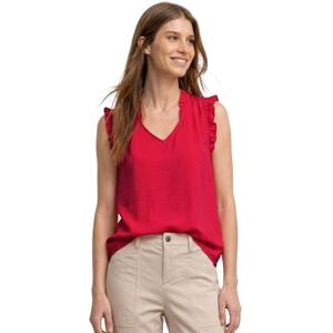 Street One Damen Blusentop mit V-Neck und Rüschen Street One Damen Blusentop mit V-Neck und Rüschen