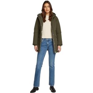 Tommy Jeans Damen Parka mit Kapuze, Grün (Fatigue Green), M Tommy Jeans Damen Parka mit Kapuze, Grün (Fatigue Green), M