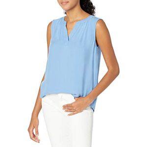 Amazon Essentials Damen Ärmelloses Webhemd Mit V-Ausschnitt, Französisch Blau, M Amazon Essentials Damen Ärmelloses Webhemd Mit V-Ausschnitt, Französisch Blau, M