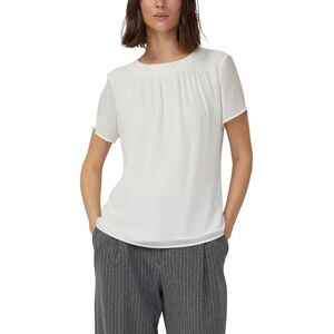 s.Oliver Luftige Chiffon-Bluse mit gesteppter Raffung s.Oliver Luftige Chiffon-Bluse mit gesteppter Raffung