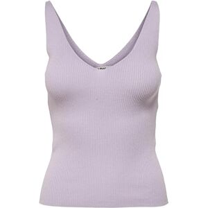 JDY Damen NANNA S/L KNT NOOS Top, Pastel Lilac, S JDY Damen NANNA S/L KNT NOOS Top, Pastel Lilac, S