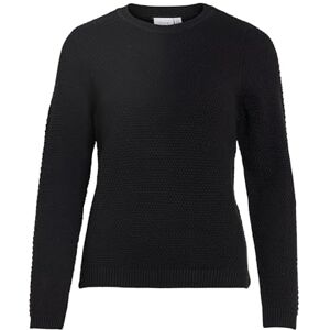 Vila Damen Pullover VIDALO O-Neck L/S Knit TOP/SU NOOS (as3, Alpha, x_l, Regular, Regular, schwarz, XL) Vila Damen Pullover VIDALO O-Neck L/S Knit TOP/SU NOOS (as3, Alpha, x_l, Regular, Regular, schwarz, XL)