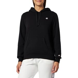 Champion Legacy Basics W-Light Powerblend Fleece Sweatshirt mit Kapuze für Damen, Schwarz, L Champion Legacy Basics W-Light Powerblend Fleece Sweatshirt mit Kapuze für Damen, Schwarz, L