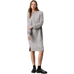 Calvin Damen Kleid Loose Sweater Dress Pullover-Kleid, Grau (Grey Heather), M Calvin Damen Kleid Loose Sweater Dress Pullover-Kleid, Grau (Grey Heather), M