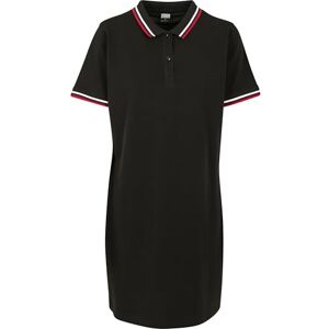 Urban Classics Damen Dames Polo Jurk Kleid, Schwarz (Black 00007), M EU Urban Classics Damen Dames Polo Jurk Kleid, Schwarz (Black 00007), M EU