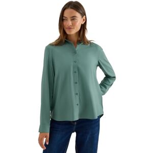 Cecil Hemdbluse in Unifarbe Jewel Green XL Cecil Hemdbluse in Unifarbe Jewel Green XL