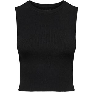 ONLY Damen Geripptes Cropped Top Kurzes T-Shirt Rundhals Oberteil Ärmellos ONLMAJLI ONLY Damen Geripptes Cropped Top Kurzes T-Shirt Rundhals Oberteil Ärmellos ONLMAJLI