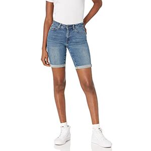 Amazon Essentials Damen Slim-Fit-Bermudashorts mit Mittelhohem Bund und Taschen, Medium Wash, 48 Amazon Essentials Damen Slim-Fit-Bermudashorts mit Mittelhohem Bund und Taschen, Medium Wash, 48