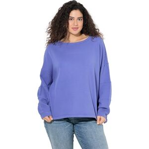 Ulla Popken Damen große Größen Übergrößen Plus Size Sweatshirt mit offenen Kanten Ulla Popken Damen große Größen Übergrößen Plus Size Sweatshirt mit offenen Kanten