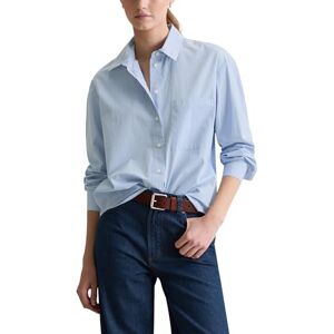 Marc O' Polo Marc OߴPolo Denim Damen Hemd mit Brusttasche Relaxed Fit, Blau (Light Blue Multi 02), S Marc O' Polo Marc OߴPolo Denim Damen Hemd mit Brusttasche Relaxed Fit, Blau (Light Blue Multi 02), S