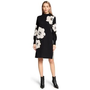Betty Barclay Damen Strickkleid mit Stehkragen 40, Patch Black/Cream Betty Barclay Damen Strickkleid mit Stehkragen 40, Patch Black/Cream