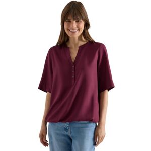 Cecil Damen Bluse mit Split Neck und Elastiksaum Cecil Damen Bluse mit Split Neck und Elastiksaum