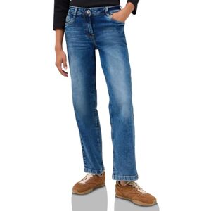 Cecil Wide Leg Jeans mid Blue Used wash 28 Cecil Wide Leg Jeans mid Blue Used wash 28