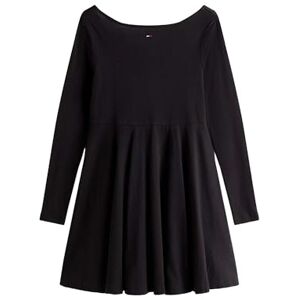 Tommy Jeans Damen Tjw F&f Essential Dress Dw0dw21745 Ausgestelltes Kleid, Black (Black), XL EU Tommy Jeans Damen Tjw F&f Essential Dress Dw0dw21745 Ausgestelltes Kleid, Black (Black), XL EU