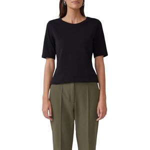 s.Oliver T-Shirt aus Baumwollmix mit Satindetail am Ausschnitt s.Oliver T-Shirt aus Baumwollmix mit Satindetail am Ausschnitt