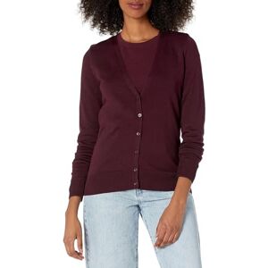 Amazon Essentials Damen Leichter Cardigan mit V-Ausschnitt (Erhältlich in Übergröße), Burgunderrot, XXL Große Größen Amazon Essentials Damen Leichter Cardigan mit V-Ausschnitt (Erhältlich in Übergröße), Burgunderrot, XXL Große Größen