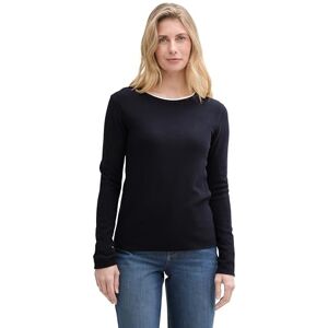 TOM TAILOR Damen Strickpullover mit Rundhals, 10668 Sky Captain Blue, L TOM TAILOR Damen Strickpullover mit Rundhals, 10668 Sky Captain Blue, L