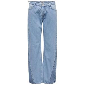 ONLY Damen ONLCOBAIN REG Wide Colour BL DNM CRO Hose, Light Blue Denim, 27 W/30 L ONLY Damen ONLCOBAIN REG Wide Colour BL DNM CRO Hose, Light Blue Denim, 27 W/30 L