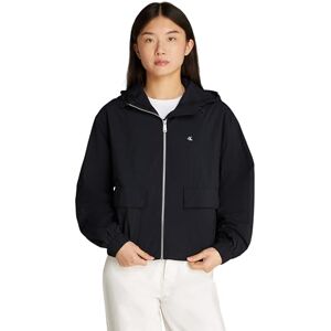 Calvin Damen Windbreaker Jacke Cotton Nylon Dünn, Schwarz (Ck Black), XS Calvin Damen Windbreaker Jacke Cotton Nylon Dünn, Schwarz (Ck Black), XS