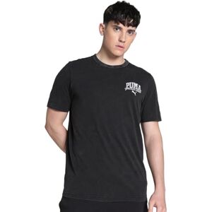 Puma Unisex Class Washed Tee T-Shirts, Black, S Puma Unisex Class Washed Tee T-Shirts, Black, S