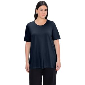 Ulla Popken Damen große Größen Übergrößen Plus Size T-Shirt, A-Linie, Rundhalsausschnitt, Halbarm Marine 54+ 807264132-54+ Ulla Popken Damen große Größen Übergrößen Plus Size T-Shirt, A-Linie, Rundhalsausschnitt, Halbarm Marine 54+ 807264132-54+