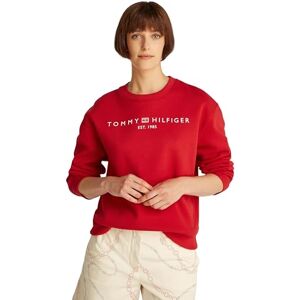 Tommy Hilfiger Damen Sweatshirt ohne Kapuze, Rot (Primary Red), M Tommy Hilfiger Damen Sweatshirt ohne Kapuze, Rot (Primary Red), M